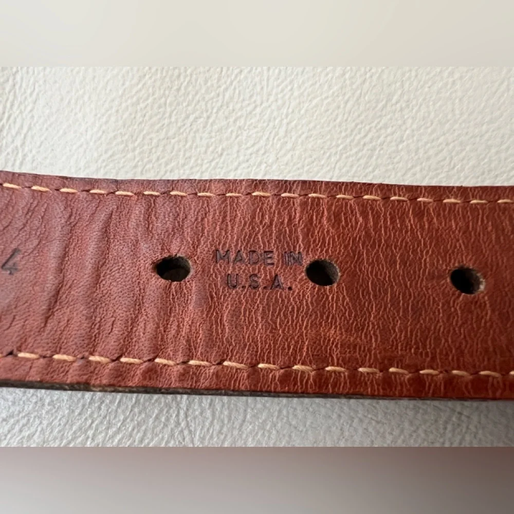 Trafalgar Woven Leather Belt - Size 34